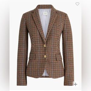 J. Crew Women’s Petite Wool-blend Schoolboy Blazer in Houndstooth | 12